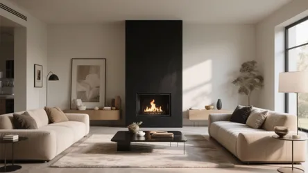 10 Black Fireplace Living Room Ideas
