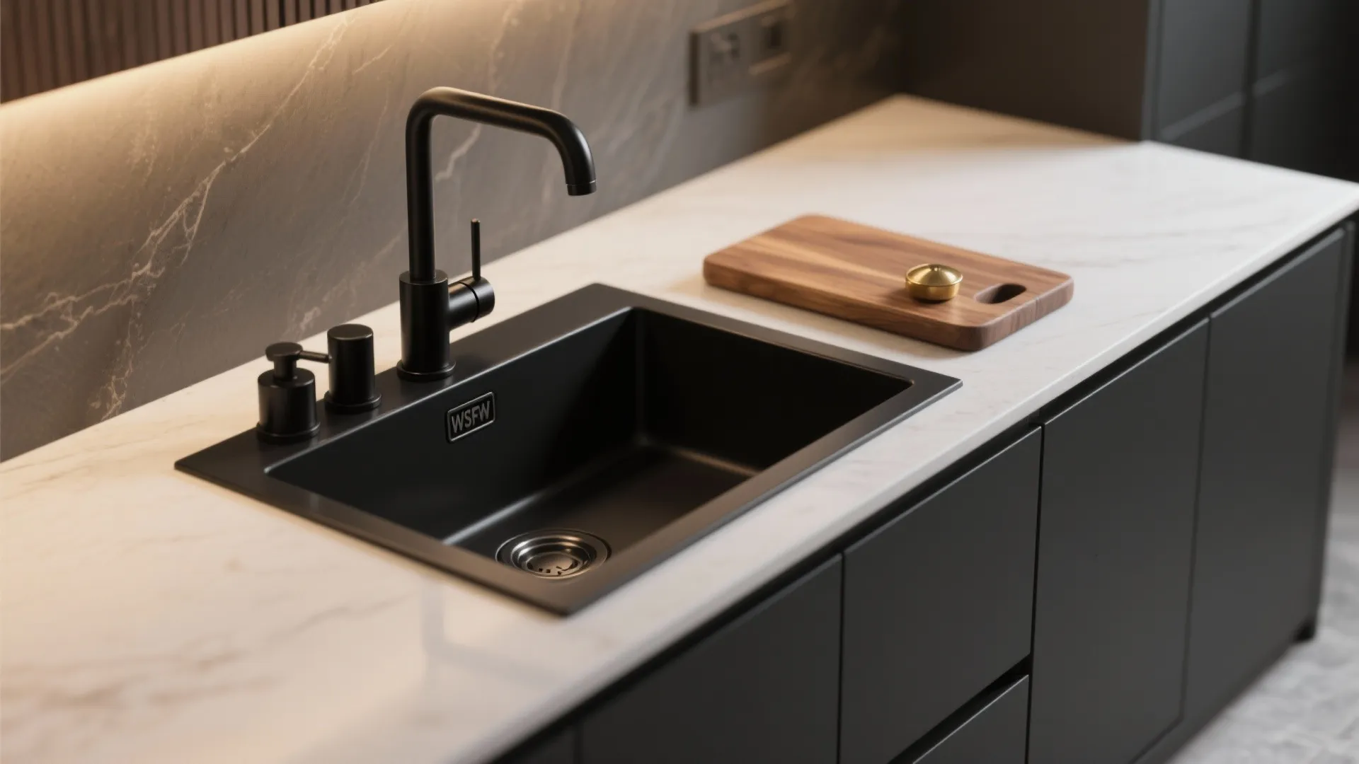 3. Pair with Black Fixtures for a Cohesive Palette