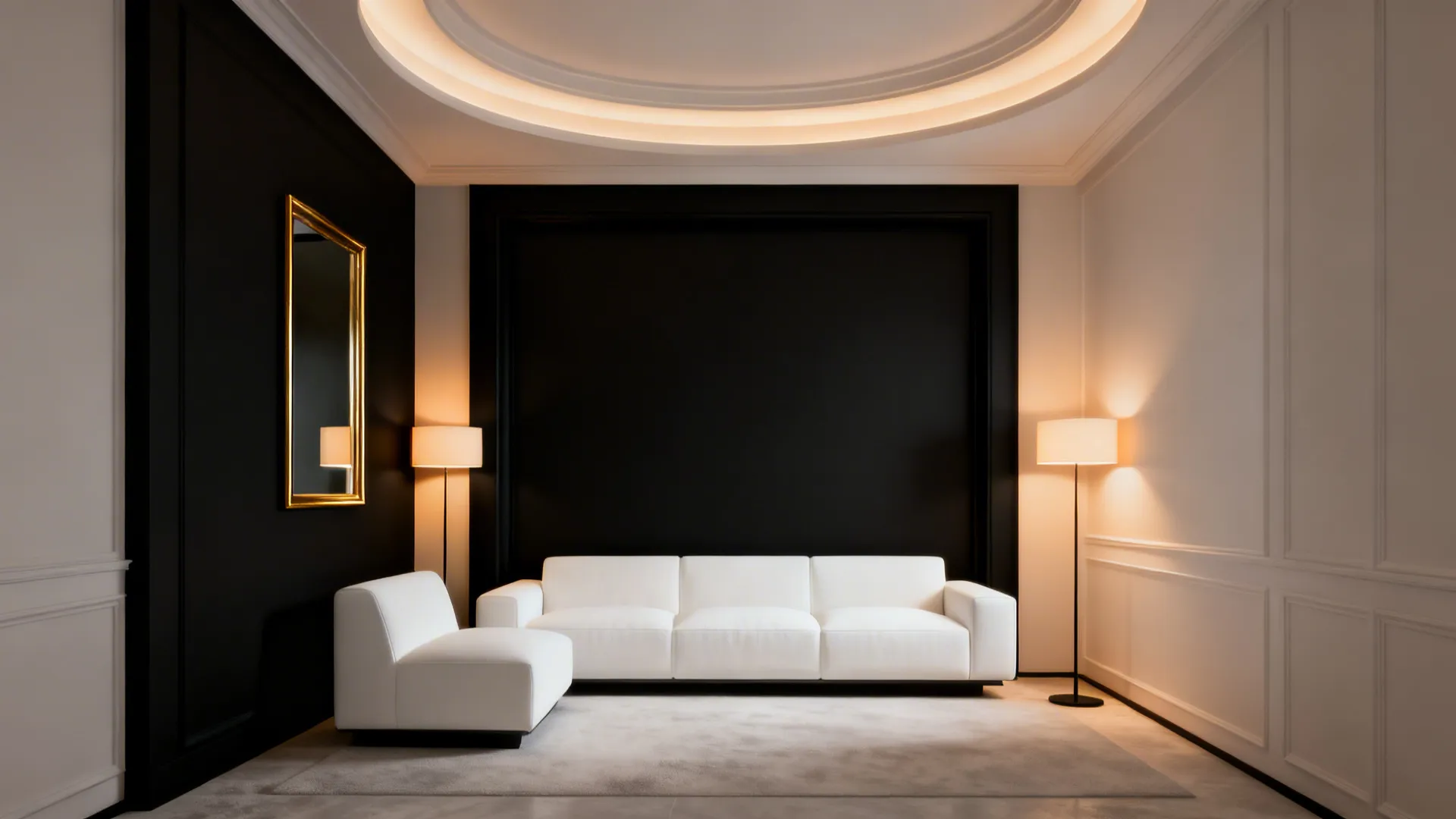 1. Anchor with a black focal wall