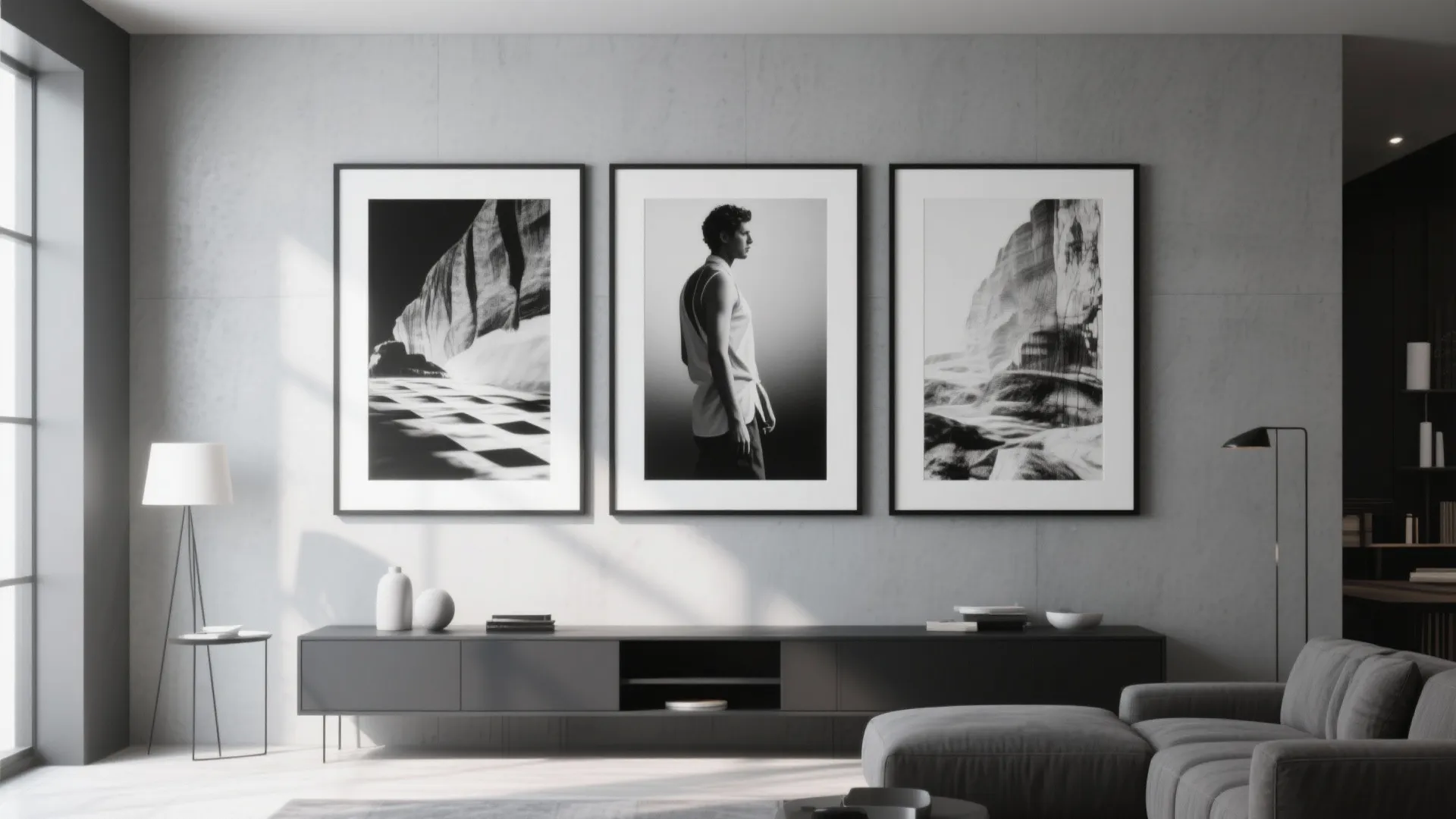 7. Black Framed Artwork