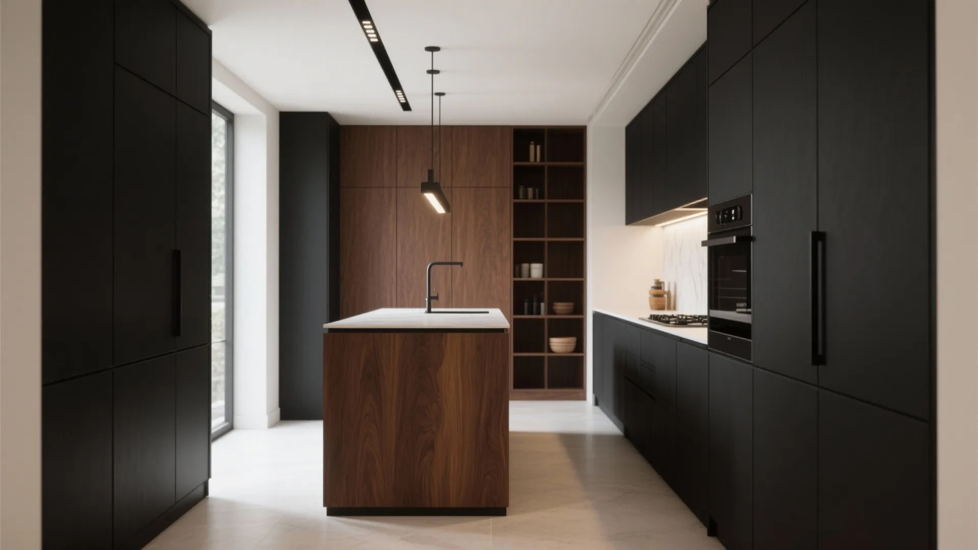 2. Use black as framing, brown as the focal point