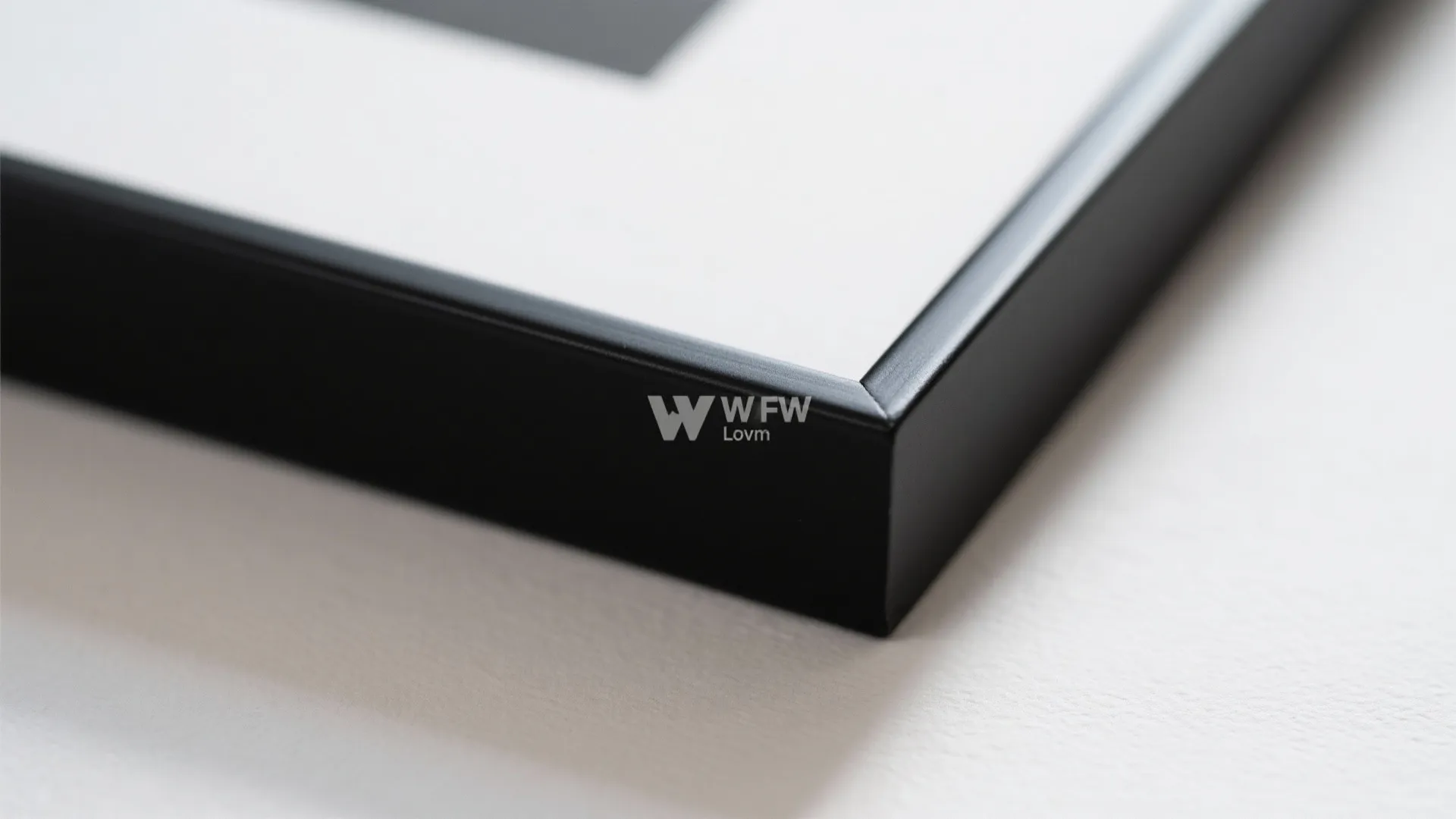 Metal black frames for crisp contrast