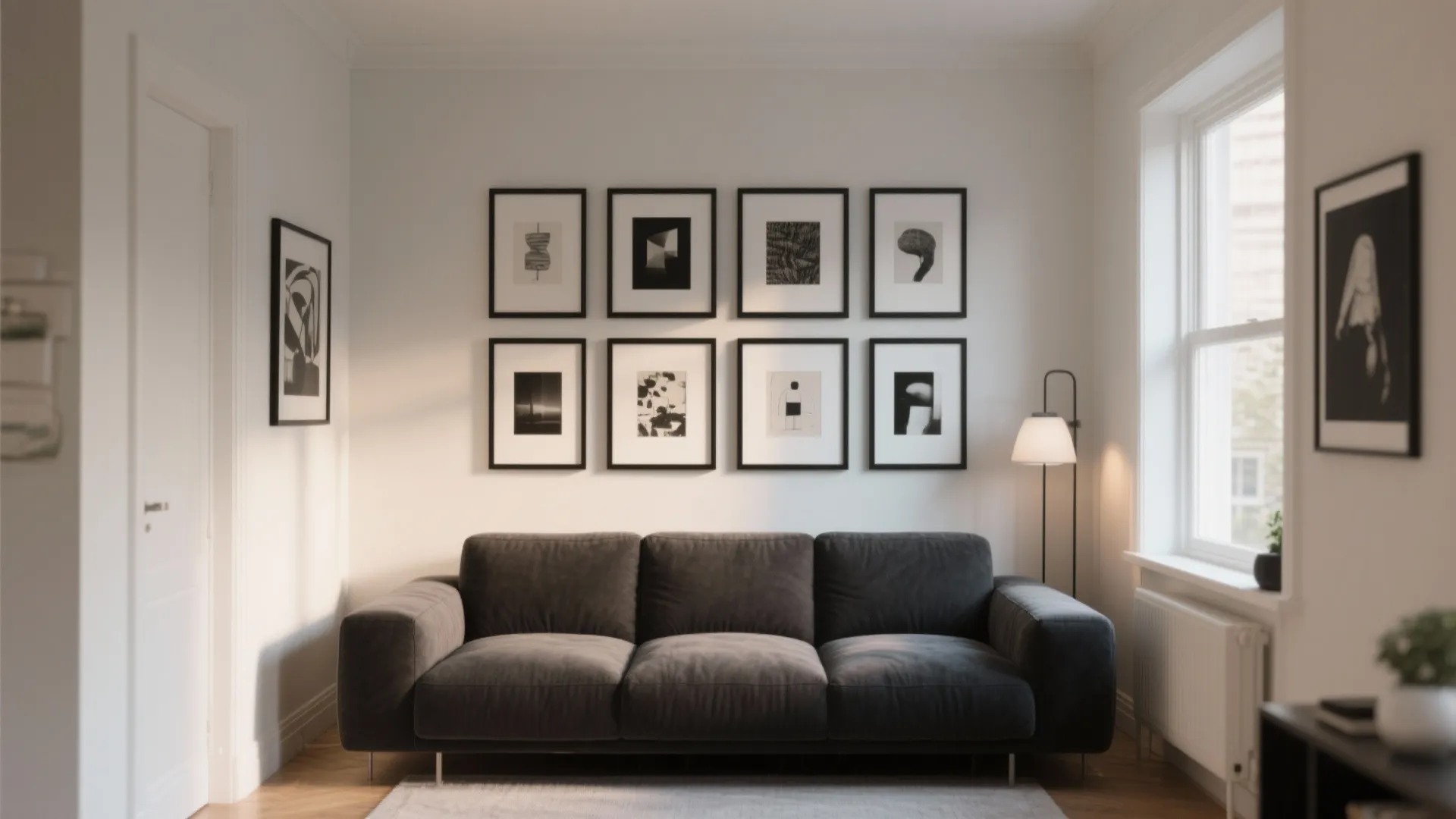 Gallery Wall in Black Frames