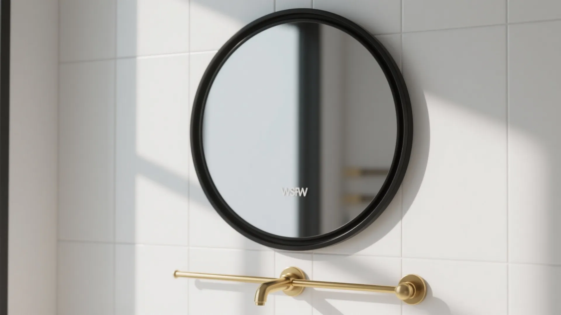 1. White Canvas, Black Frames, Gold Accents