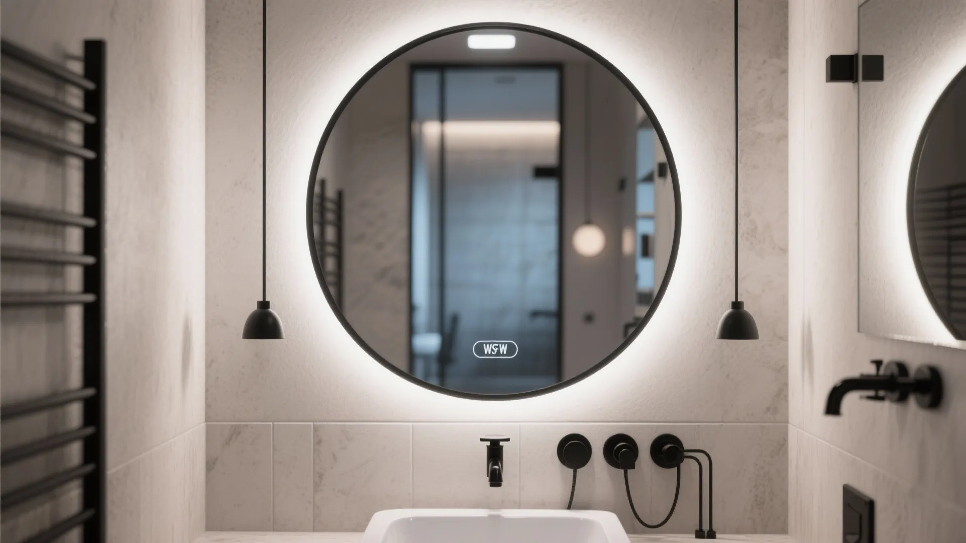 Tip 4: Statement Mirror with Black Frame