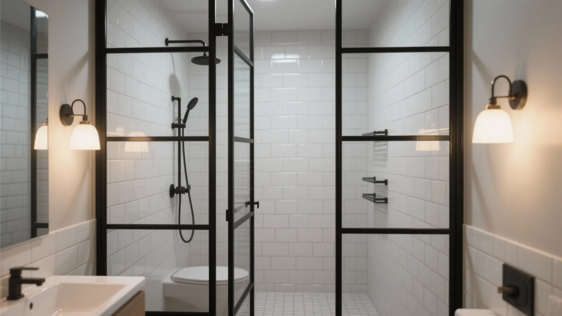 5. Black-framed glass for contrast and definition