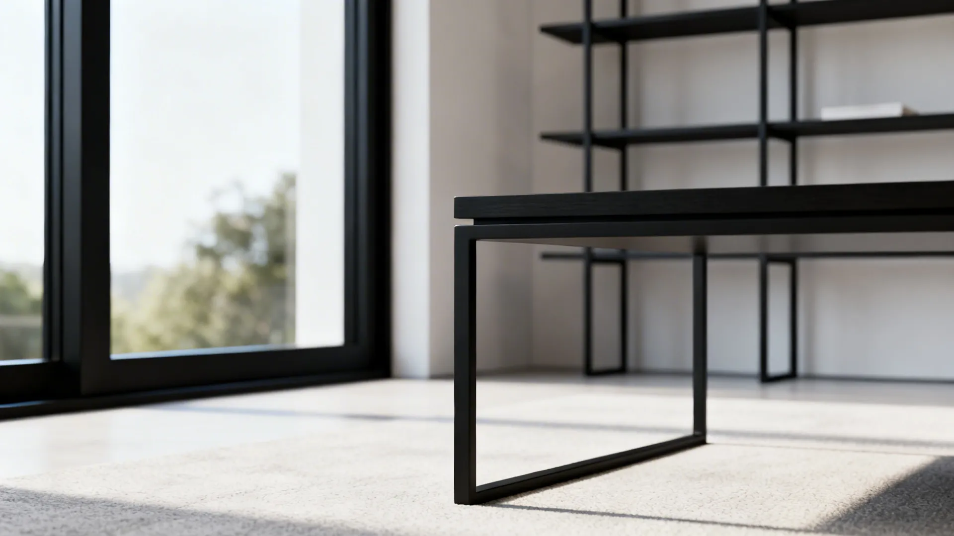 3. Black frames and metal details