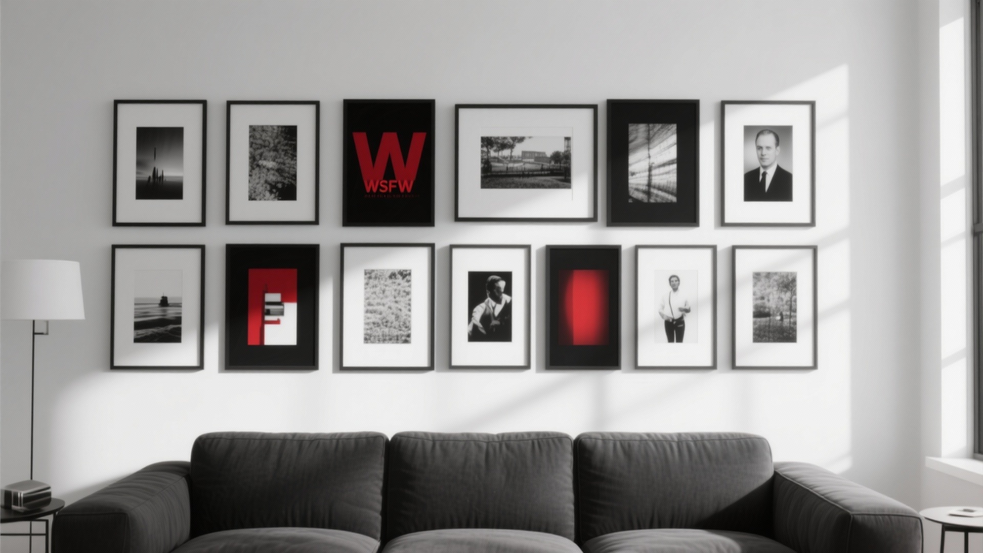 10 Black, White & Red Living Room Ideas