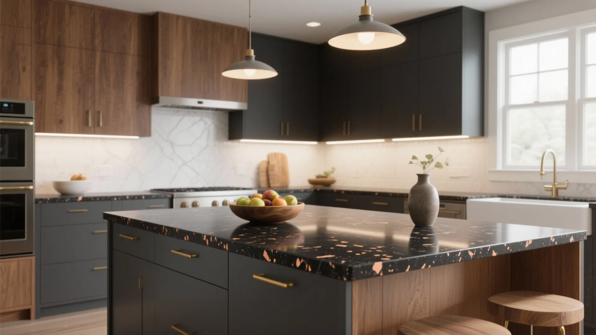 Black Galaxy Granite Kitchen Countertop: Style Beyond Space: 1 Minute to Upgrade Your Kitchen with Black Galaxy Granite Elegance