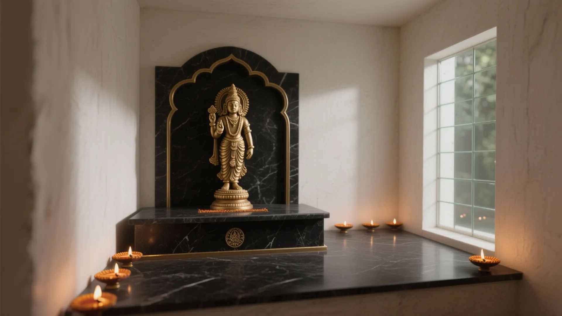 Sacred Minimalism with Black & Gold