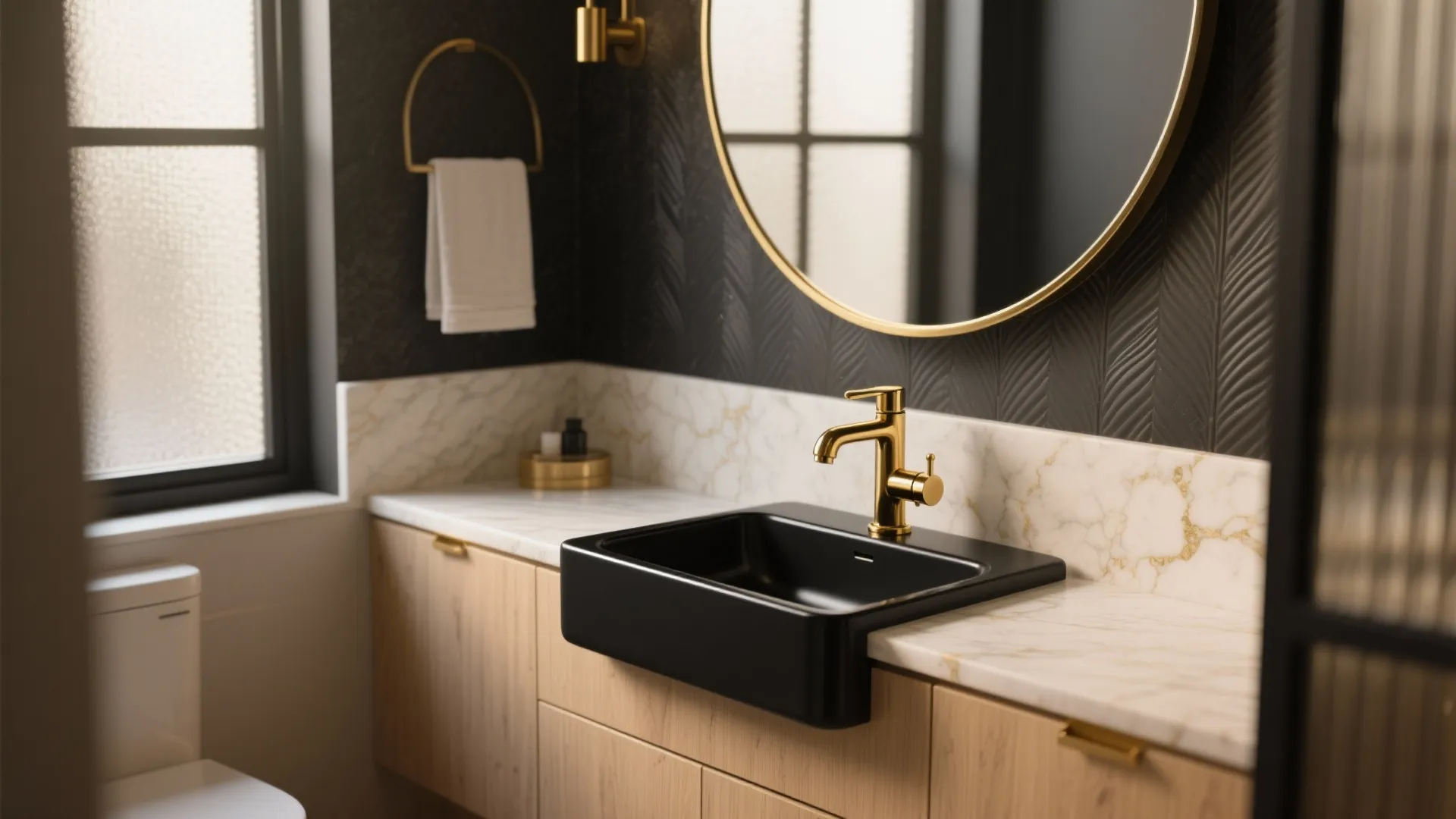 Black & Gold Faucet Ideas — 5 Stylish Bathroom Concepts: How to use a black and gold faucet to elevate small bathrooms with five practical design inspirations