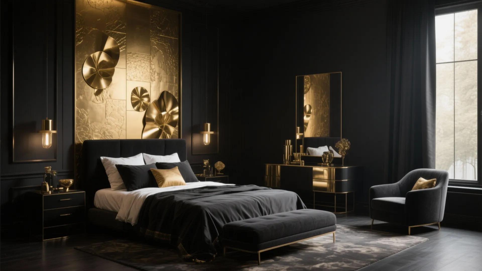 5 Black and Gold Bedroom Decor Ideas: Elegant and Bold: My Personal Tips for Black and Gold Bedrooms