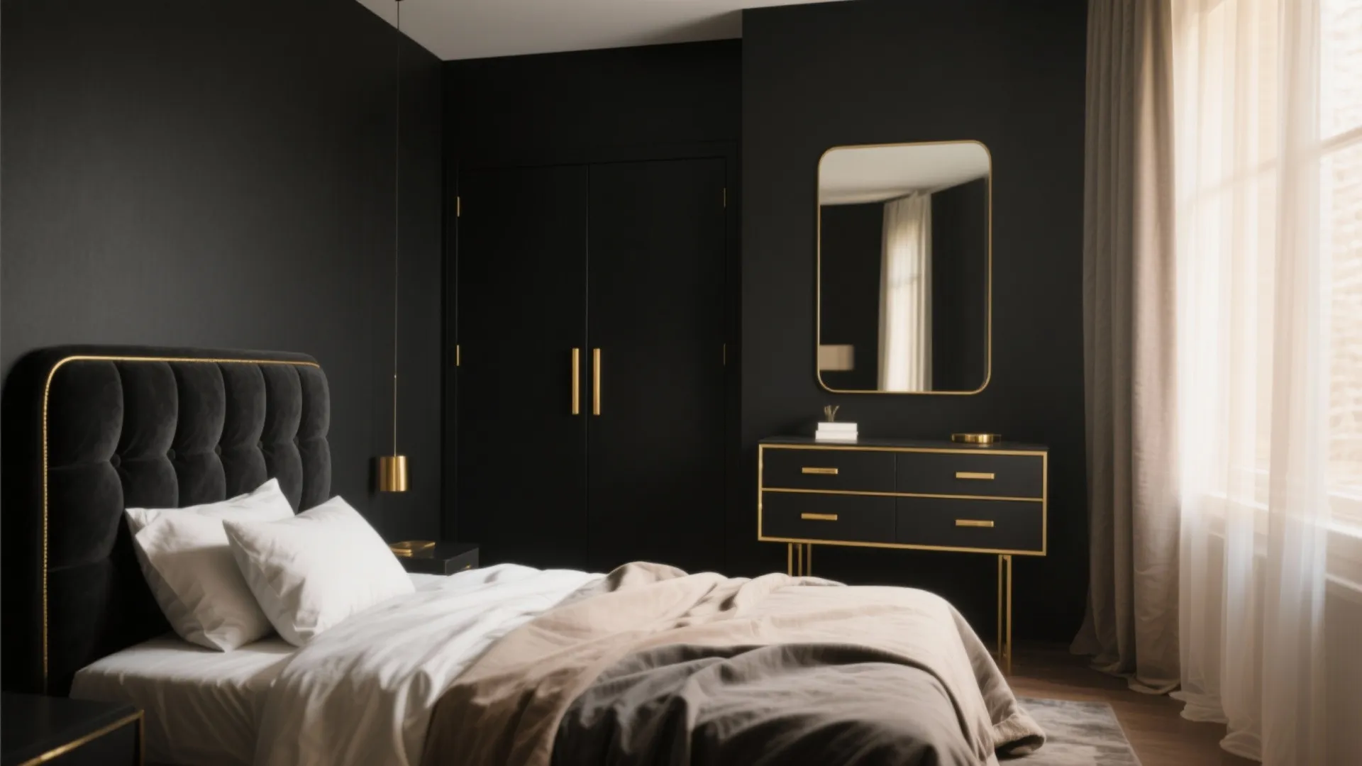 5 Gold and Black Bedroom Furniture Ideas: Stylish ways to use gold and black bedroom furniture in small spaces with practical tips from a designer