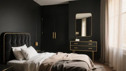 5 Gold and Black Bedroom Furniture Ideas