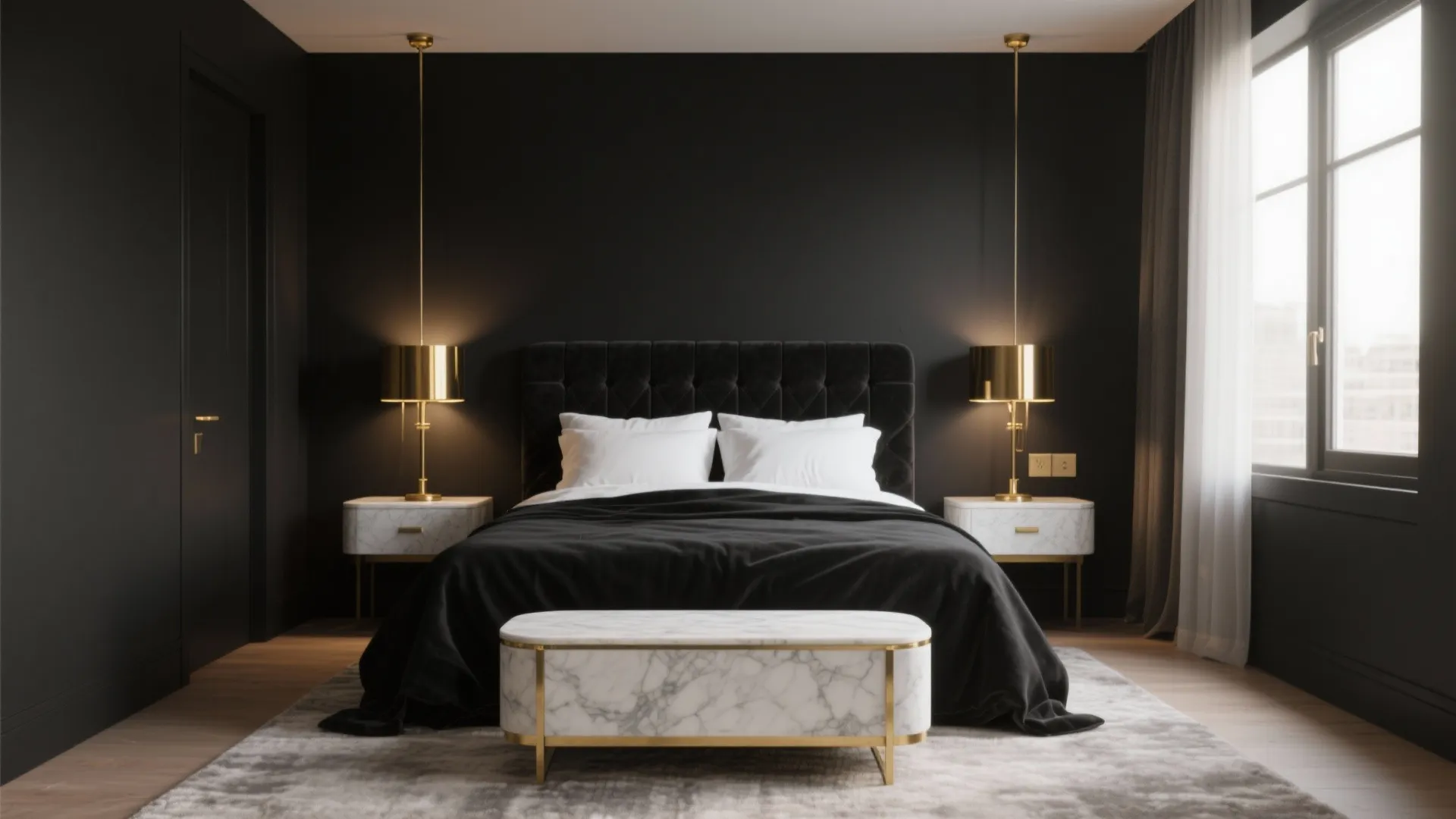 Black & Gold Bedroom Ideas — 5 Luxe Sets: Chic black and gold bedroom sets: 5 space-saving, high-impact design ideas from my studio