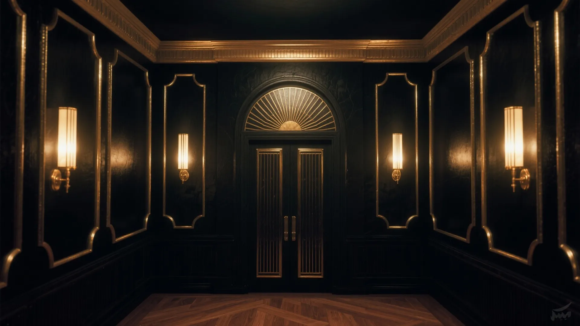 Bold Black-and-Gold Contrast