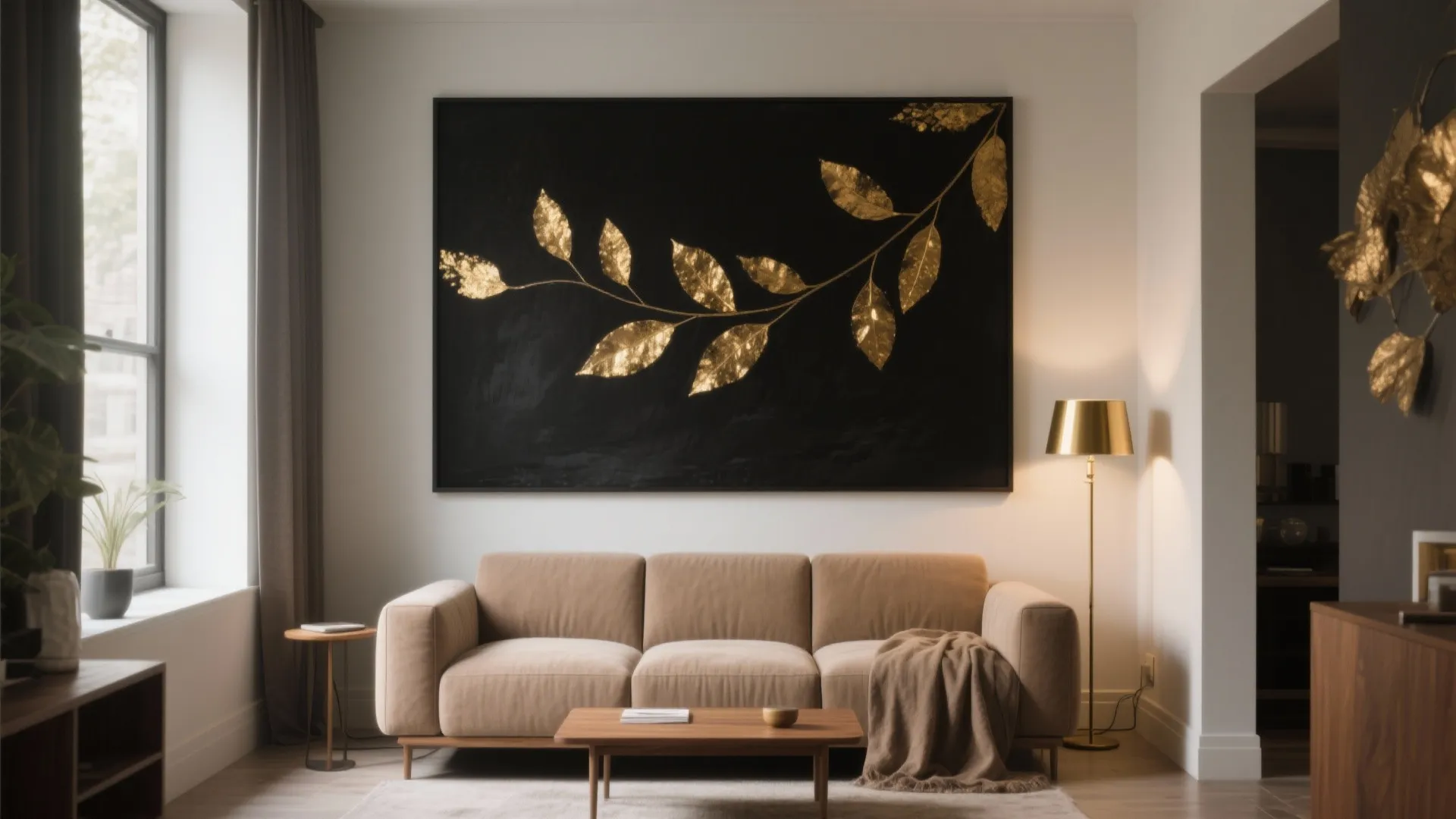 Black & Gold Wall Art Ideas (5 Inspo): Chic black and gold wall art ideas to elevate your living room — practical tips from a pro designer