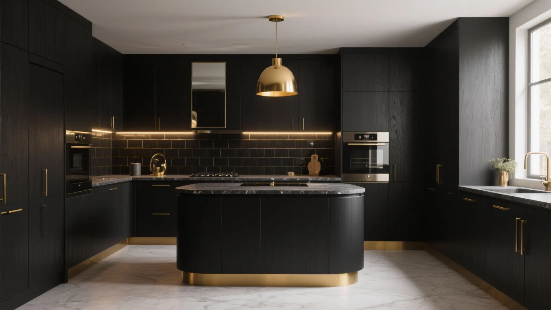 Modern Black & Gold Kitchen Ideas: 5 bold design inspirations to transform a small kitchen with modern black and gold accents