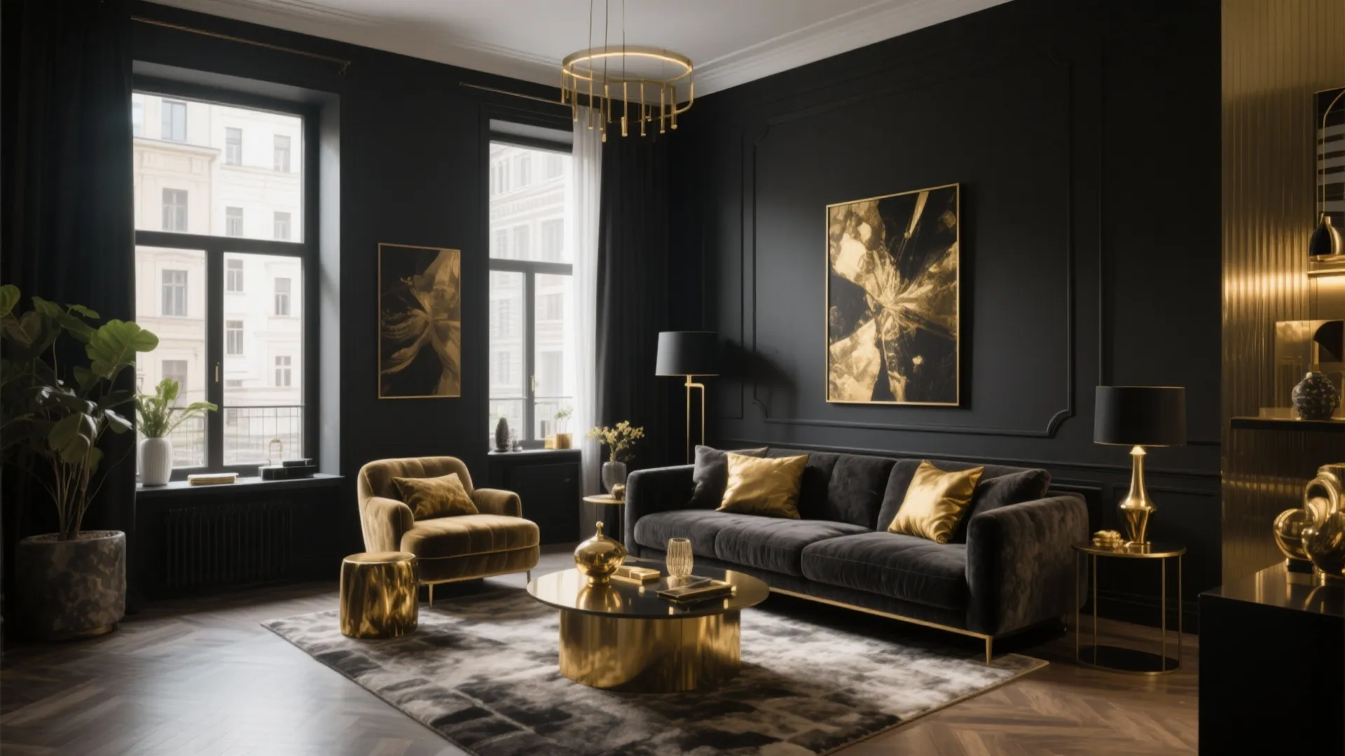 10 Black Gold Living Room Ideas: My Top 10 Black and Gold Design Inspirations for a Stunning Living Room