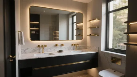 Black Gold Bathroom Vanity Ideas (5 Inspo)
