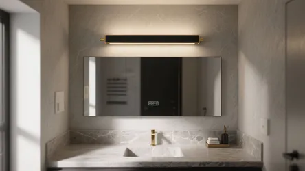 Black & Gold Vanity Lights: 5 Small-Space Inspirations
