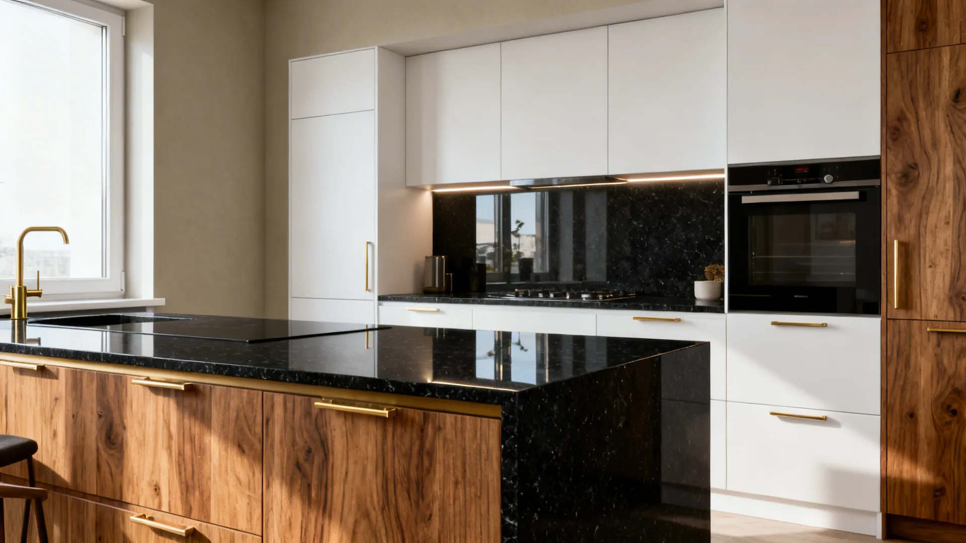 5 Modular Kitchen Designs with Black Granite