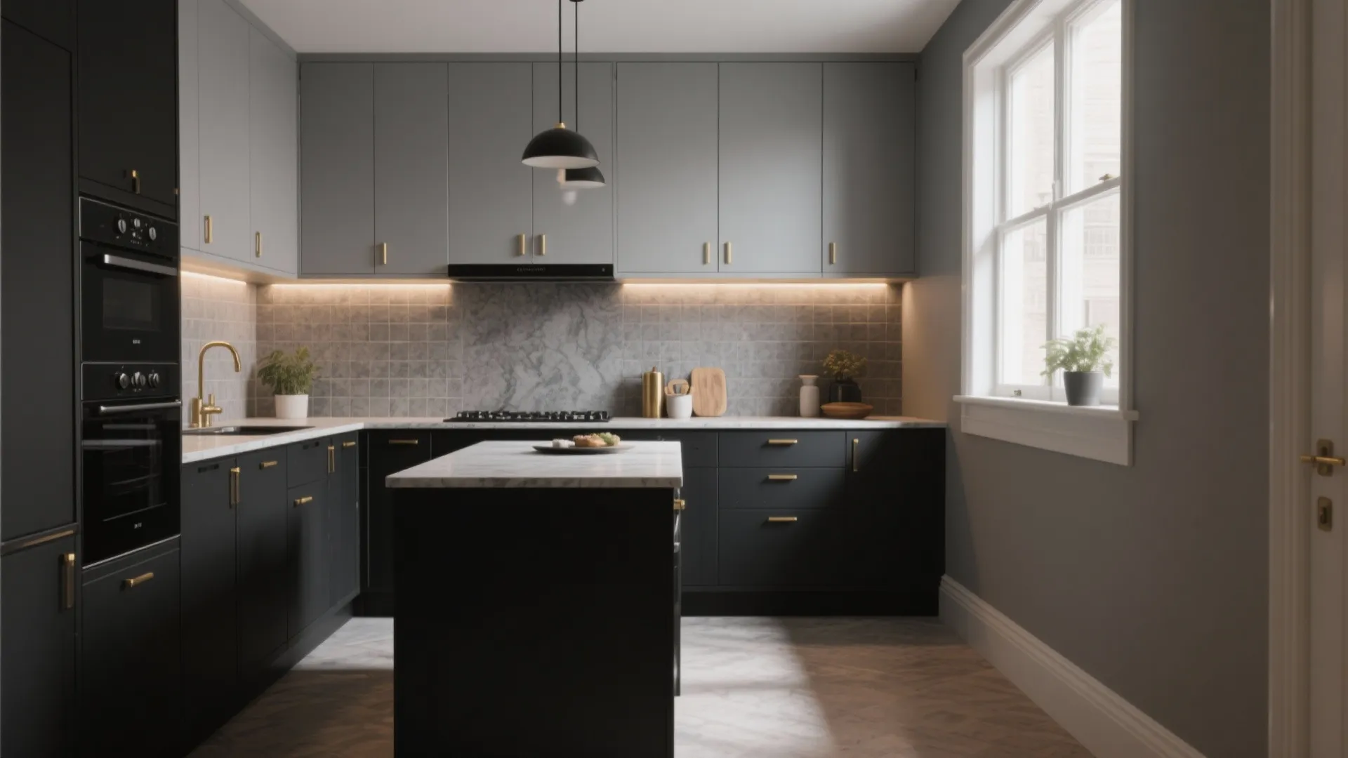 5 Black and Gray Kitchen Ideas: Stylish small-space solutions combining black and gray for modern kitchens