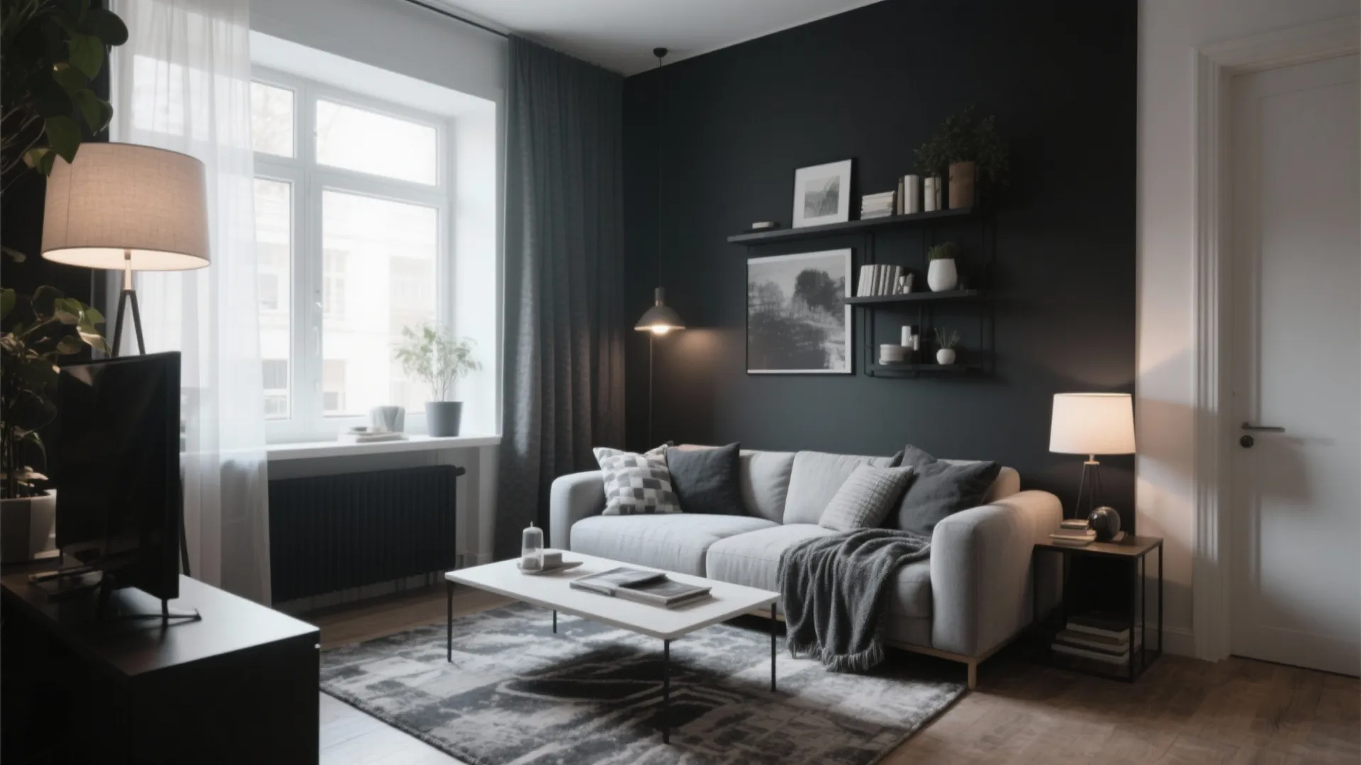 10 Black and Gray Living Room Ideas