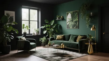10 Black Green Living Room Ideas