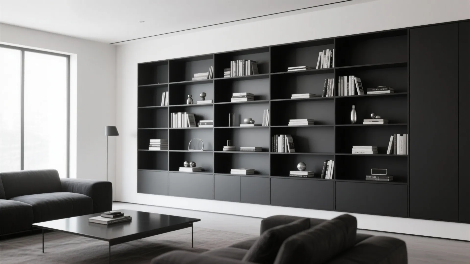 9. Integrated Storage in Black and Grey