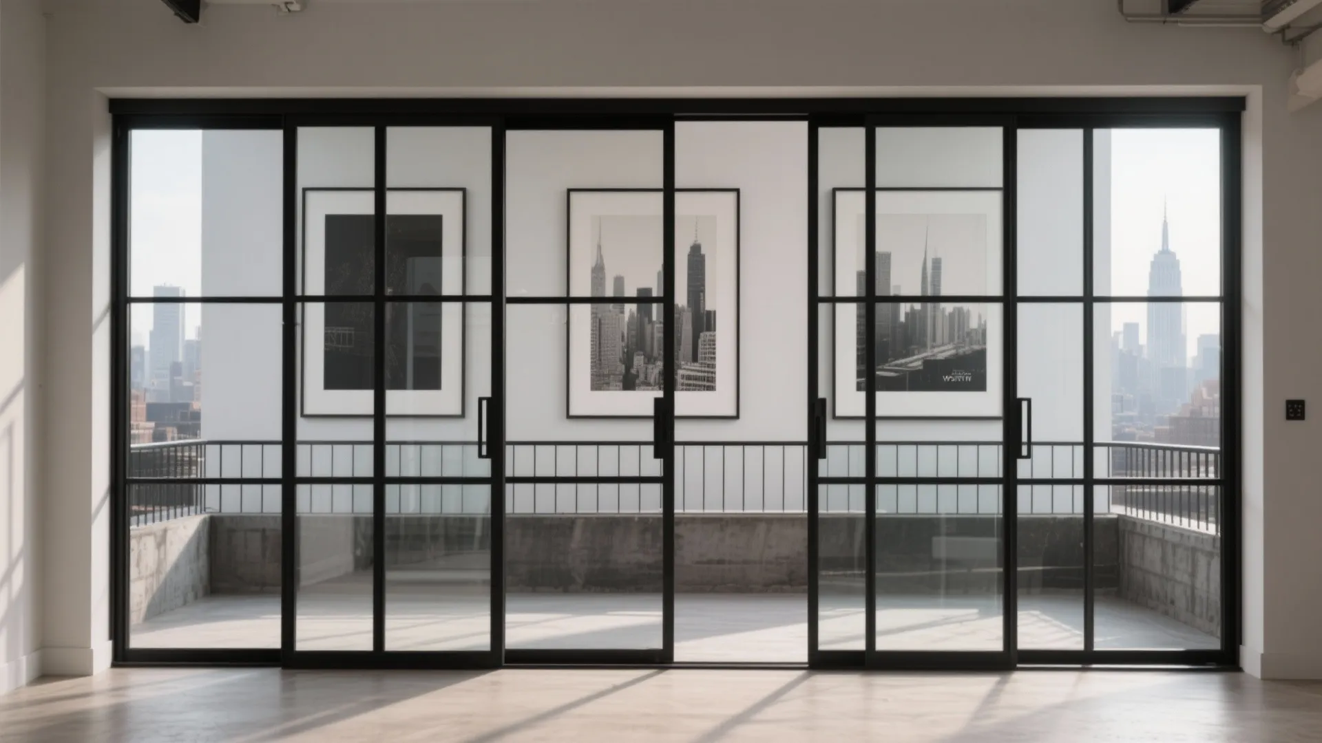 Black-Grid Sliders for an Industrial, Gallery-Like Edge