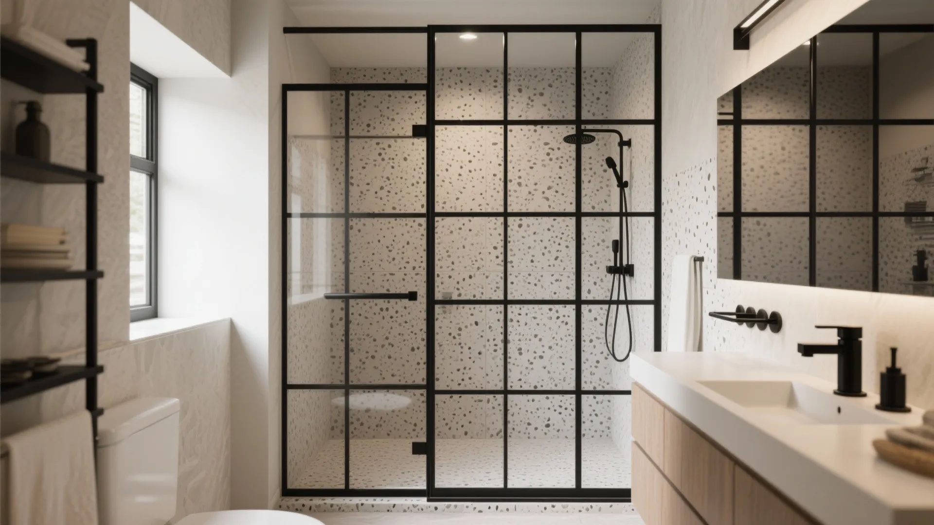 Black Grid Glass Screens for a Bold, Modern Outline
