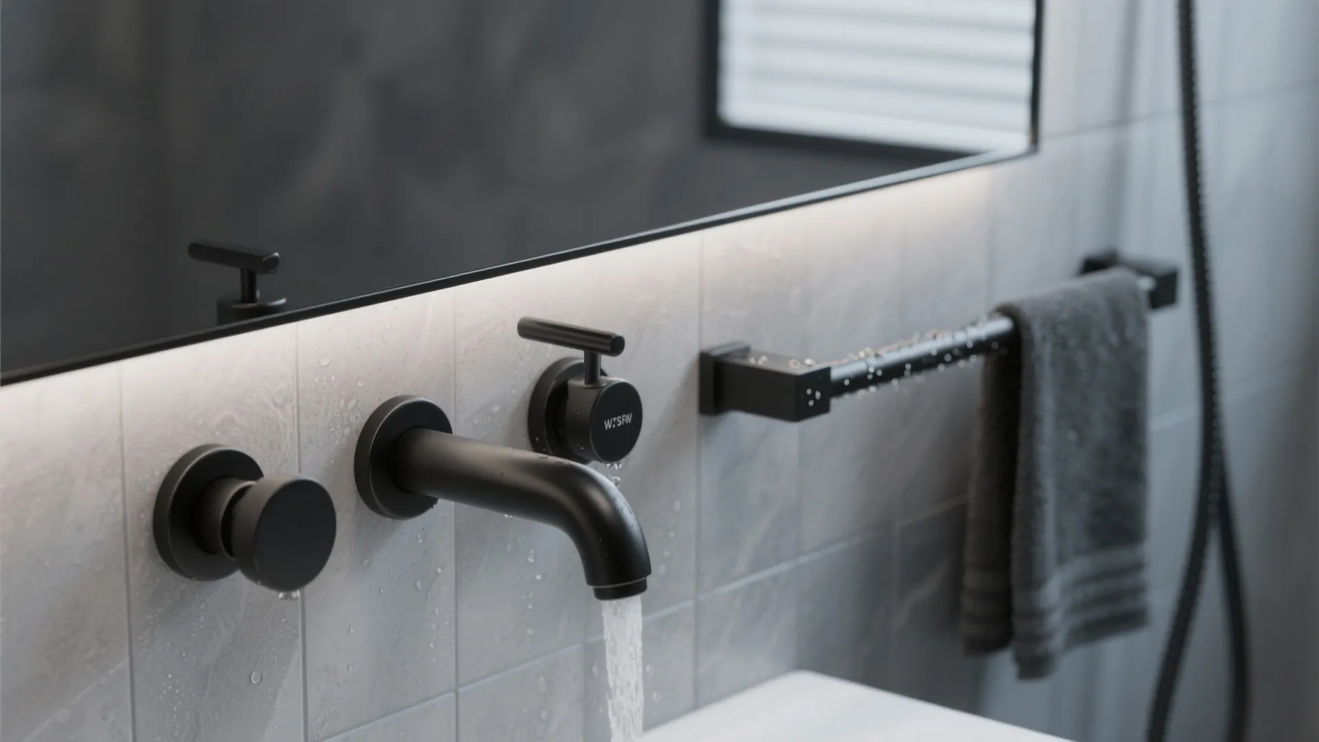 3. Black hardware for modern contrast