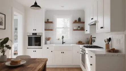 White Kitchen Cabinets with Black Handles: 5 Smart Ideas