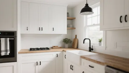 5 White Kitchen Ideas with Black Hardware
