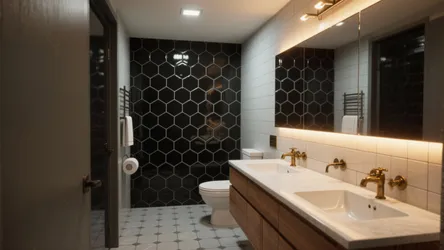 5 Bold Ideas for Black Hexagon Tile Bathroom Floors