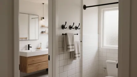 5 Black Bathroom Hook Ideas for Small Spaces
