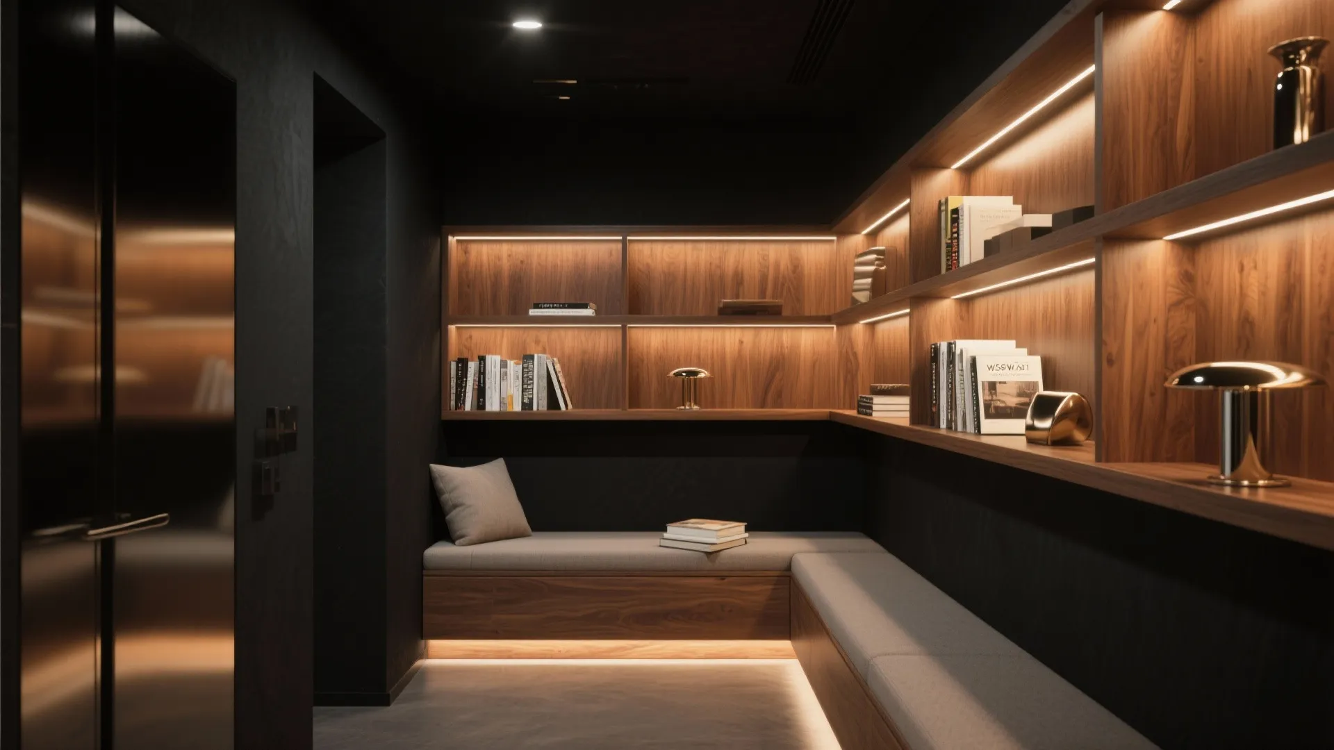 5. Interior extensions — black nooks and ceilings