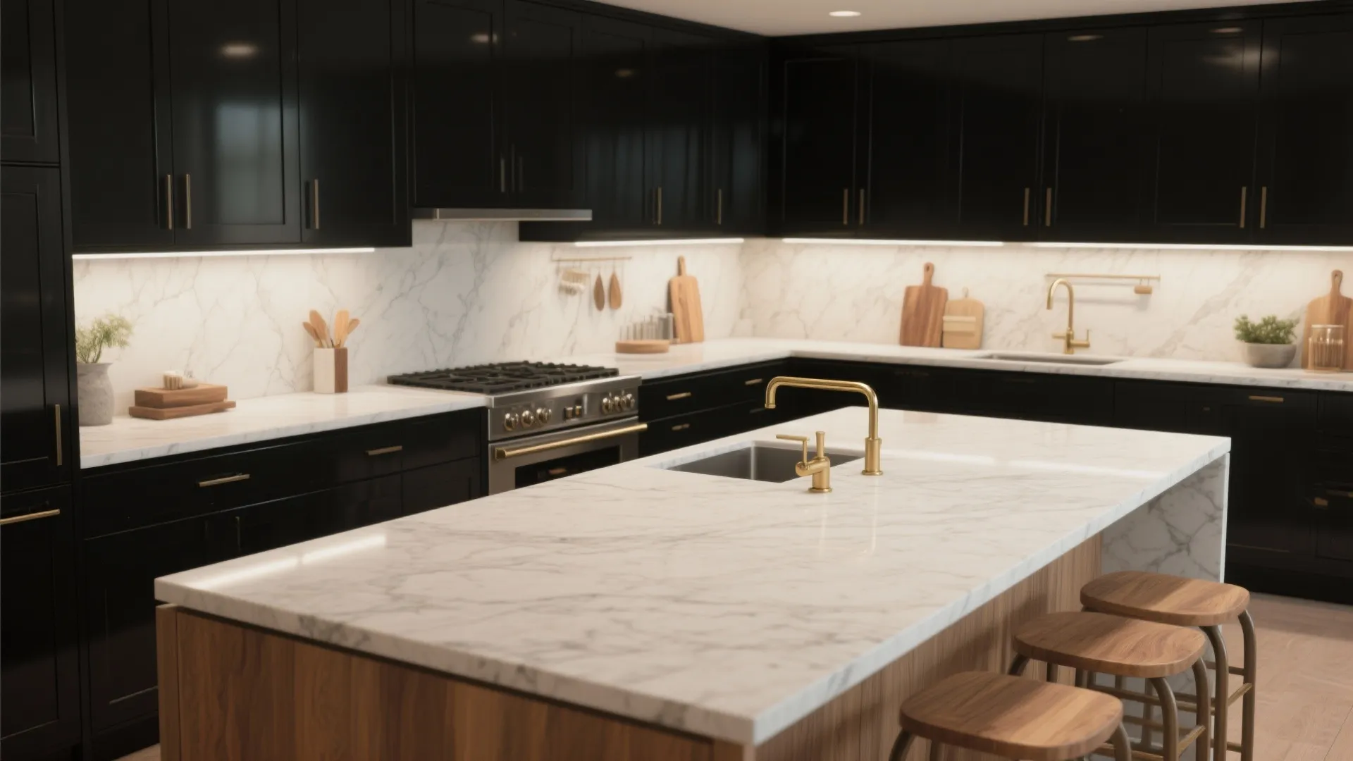 2. Make Black Trim Work (Yes, Even in Kitchens)