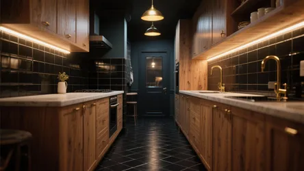 5 Bold Kitchen Floor Ideas with Black Tiles