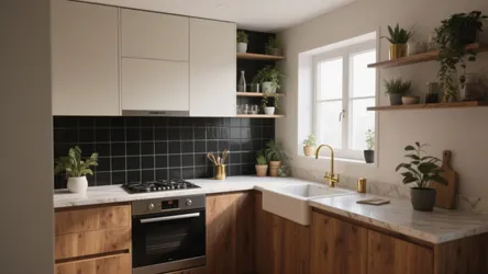 5 Bold Ideas for Black Kitchen Tile Backsplash