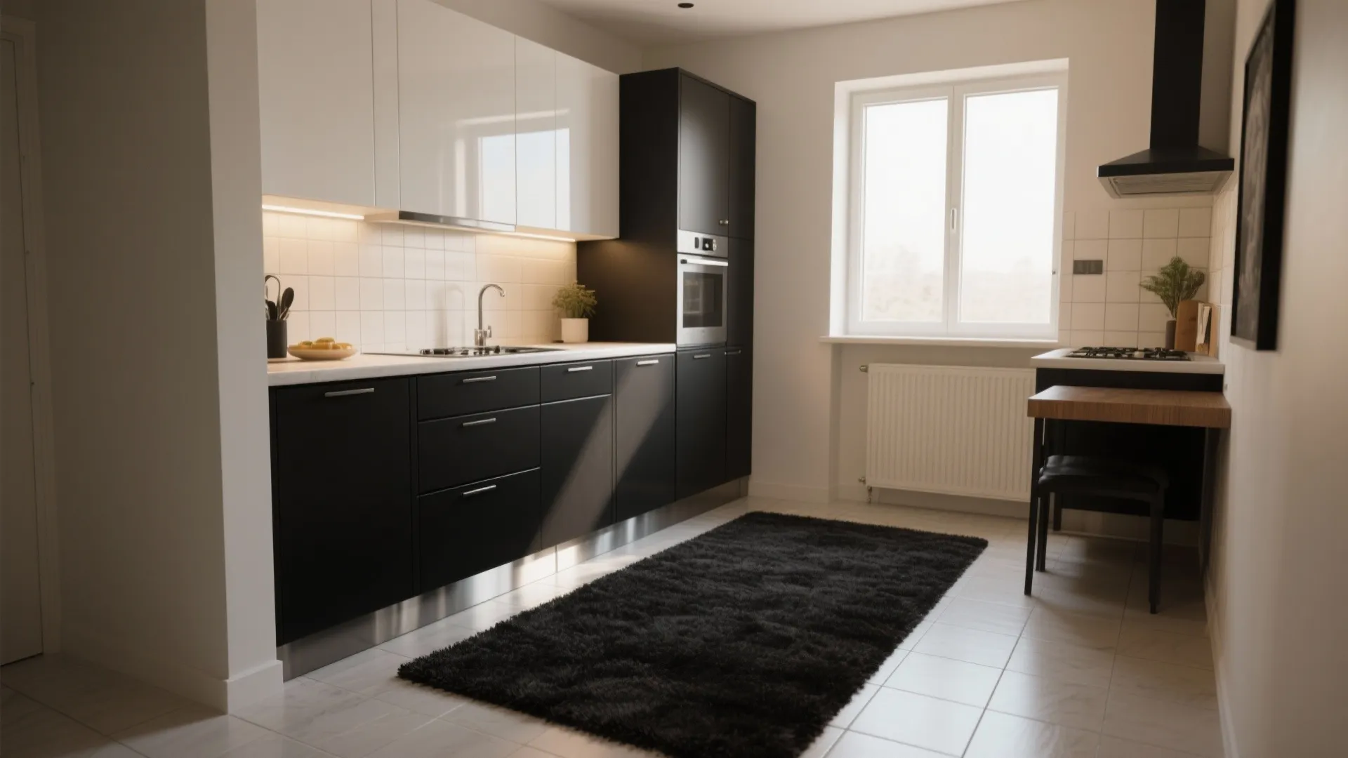 Black Kitchen Carpet Ideas: 5 Small-Space Inspirations: Bold, practical ways to use black carpet in kitchens — five creative solutions from a senior interior designer