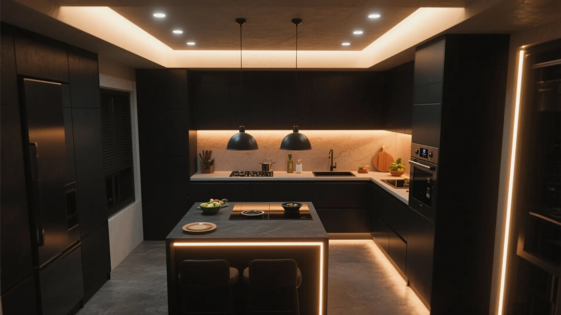 4. Accent Lighting to Combat Darkness