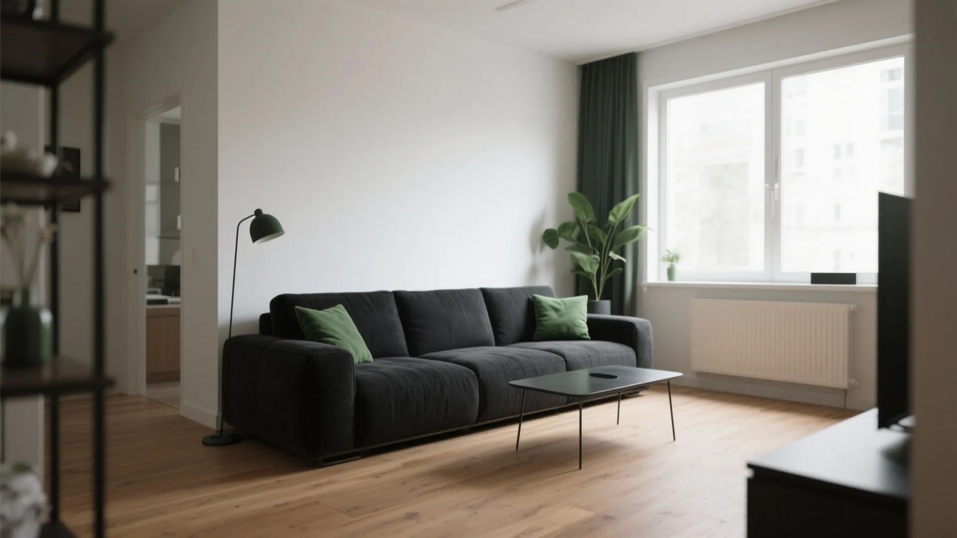 6. L-Shaped Sectional to Free Up Floor Space