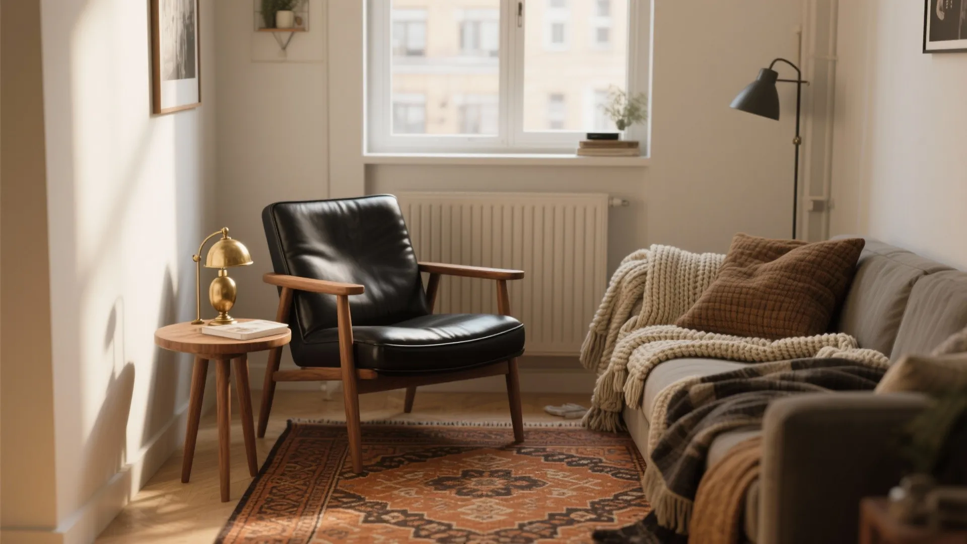 5 Creative Ideas for a Black Leather Living Room Chair: Small space, big impact: 5 practical and stylish ways to style a black leather living room chair