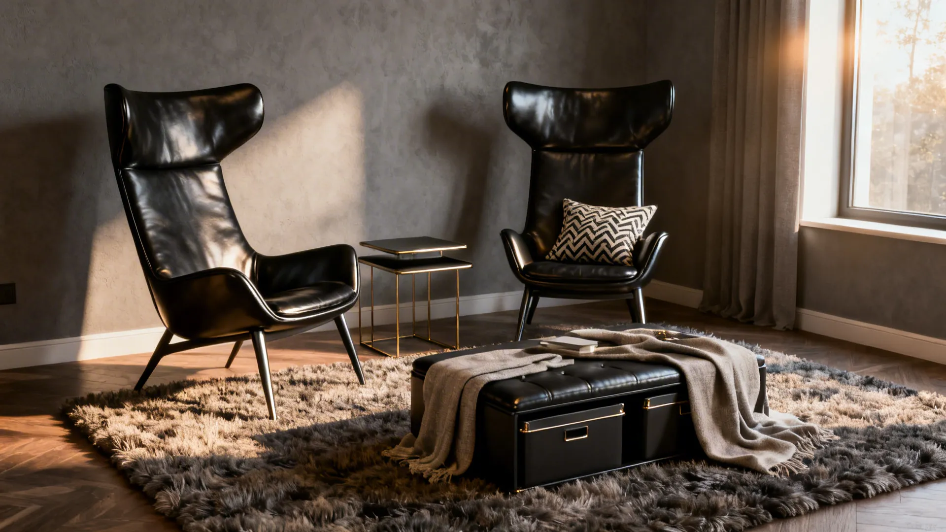 Black Leather Chairs: 5 Small-Space Ideas