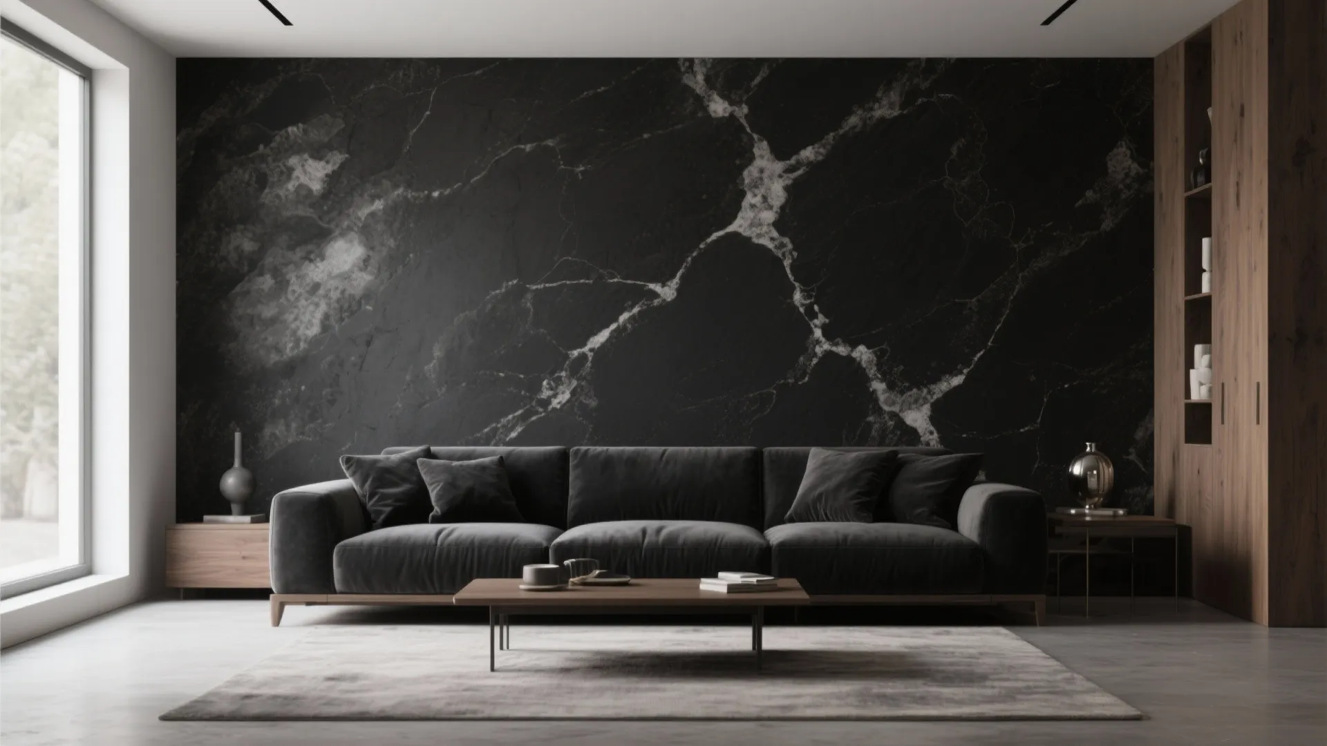 Textured Limewash in Black