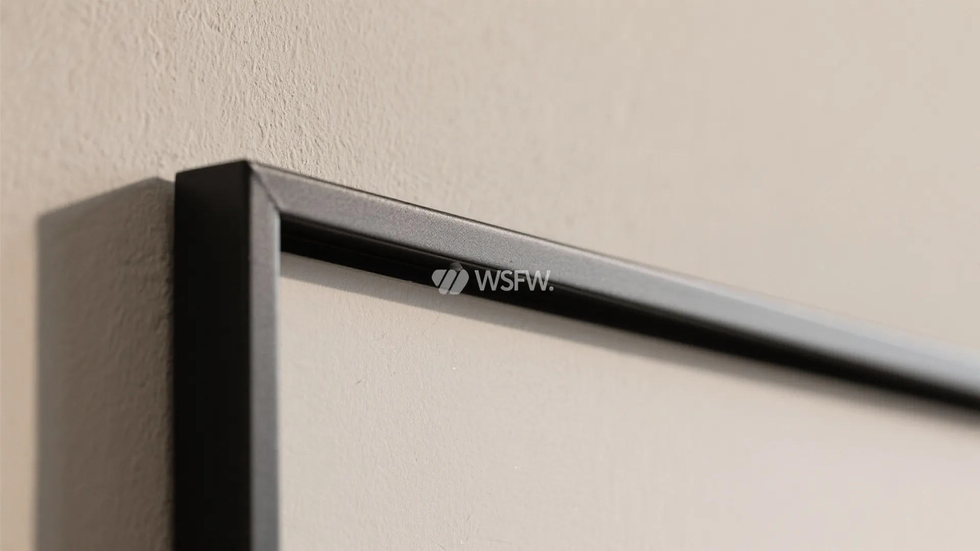 Greige Walls with Black Contrast Lines