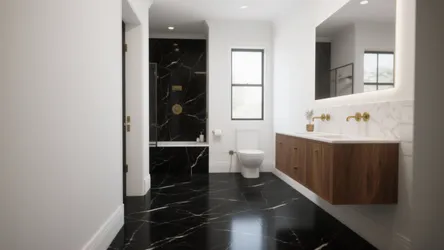 Black Marble Bathroom Floor Ideas — 5 Inspiring Designs