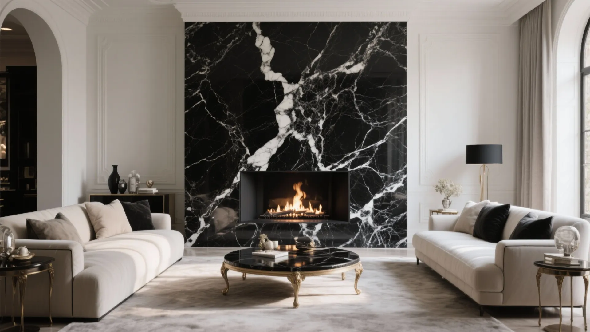 3. Black Marble Elegance